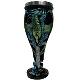 Green Dragon Goblet – Fantasy Chalice with Stainless Steel Liner